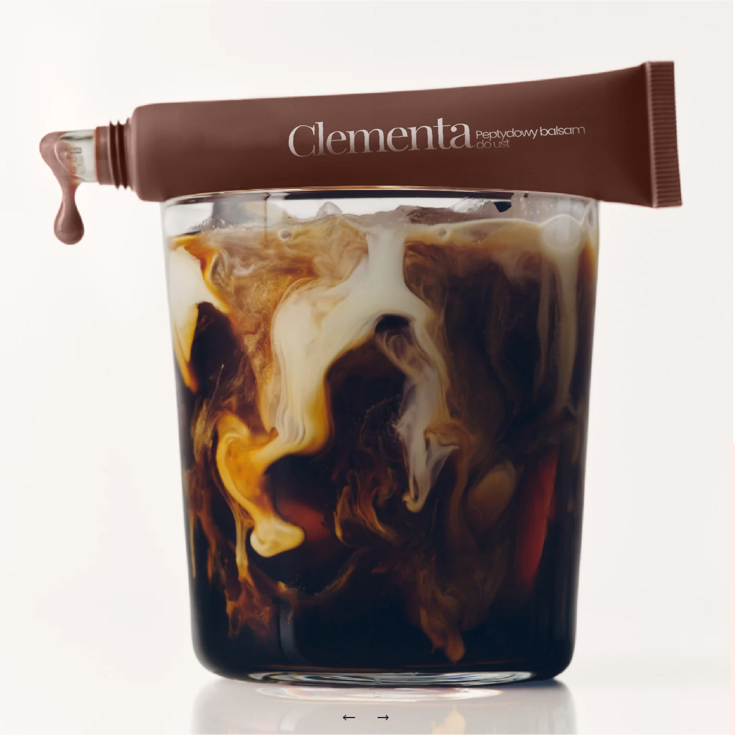 Peptydowy balsam do ust Clementa - Latte