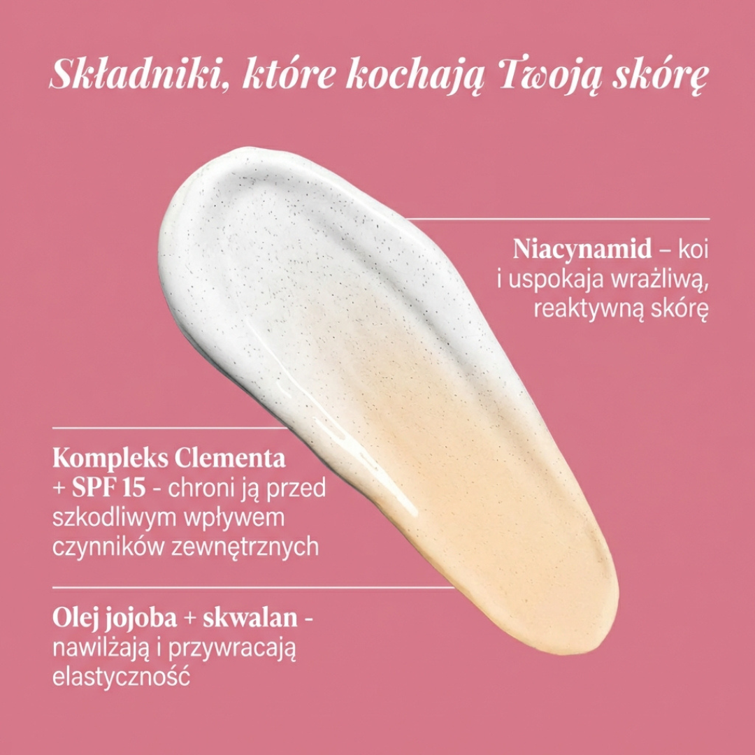 Podkład dopasowujący się do koloru skóry Clementa