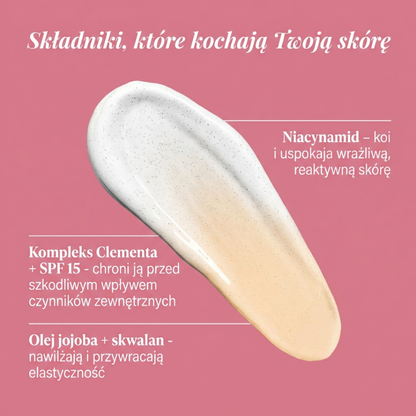Podkład dopasowujący się do koloru skóry Clementa